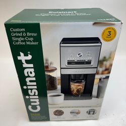New Cuisinart Custom Grind & Brew Single-Cup Coffee Maker DGB-30