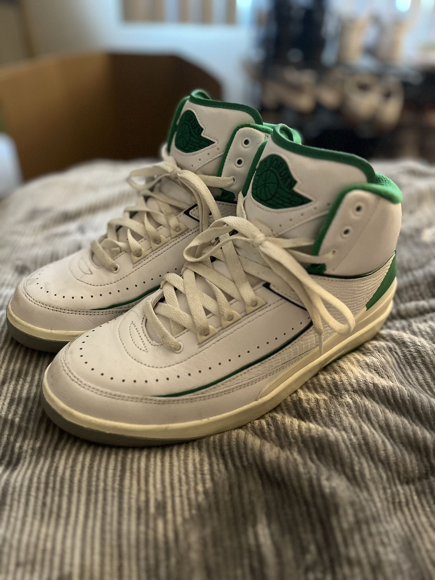 Nike Air Jordan 2 Retro Lucky Green Men Size 9