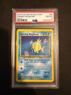 2001 P.M. Neo Revelation Shining Magikarp Holo PSA 8