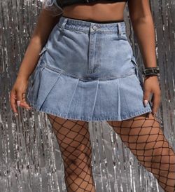 Plus Size Denim skirt