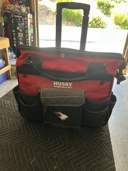Husky Rolling Tool Bag w/ Telescoping Handle & Wheels