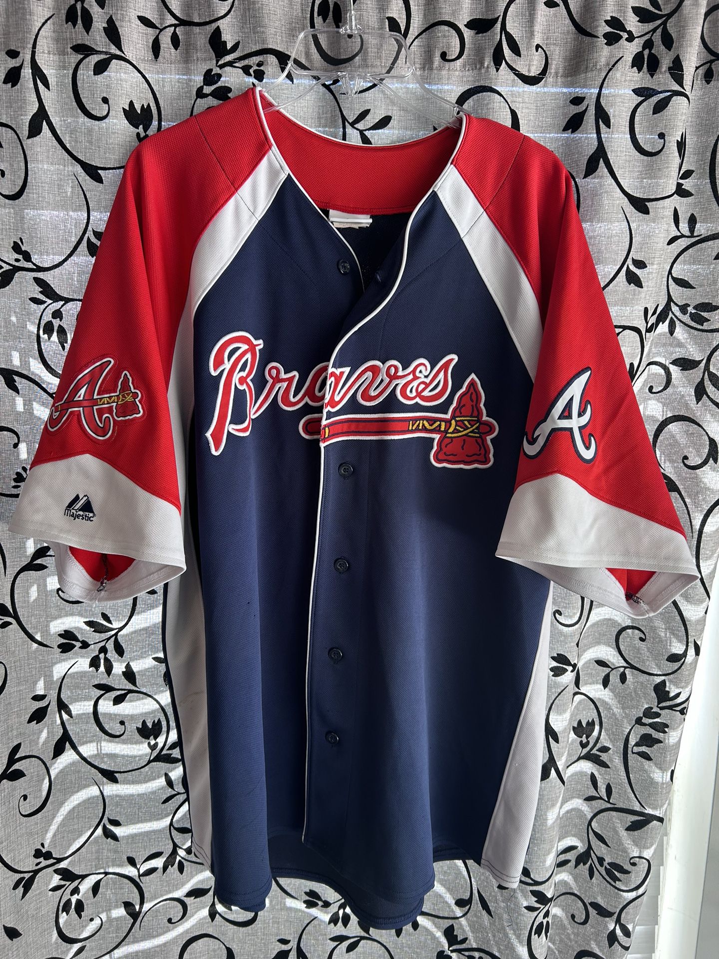 Atlanta Braves Majestic Baseball Jersey Size 2XL