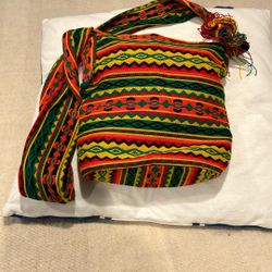 Bag Women Shoulder Alpaca Wool Multicolor New