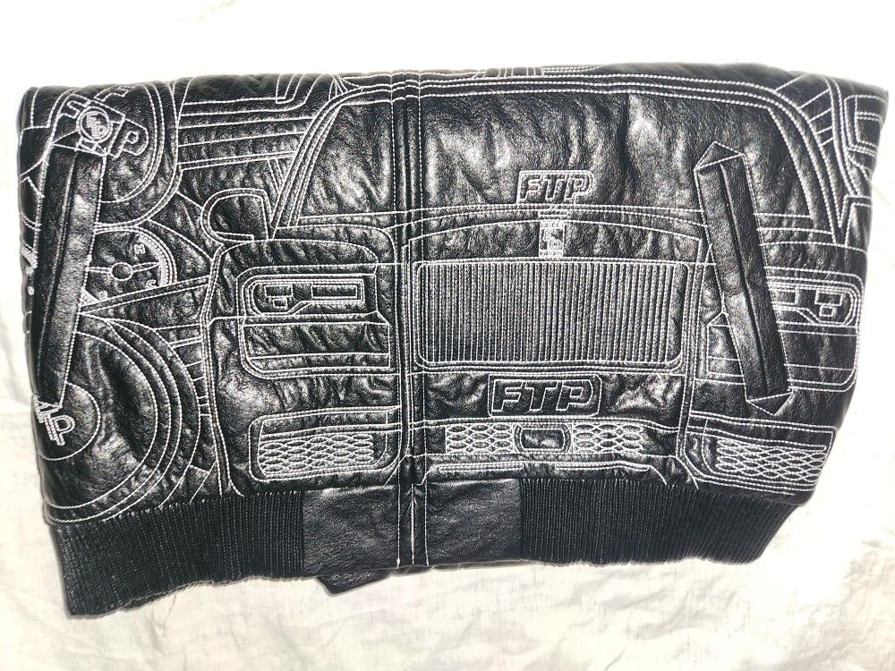 FTP BIG BODY LEATHER JACKET (BLACK) Rolls Royce L