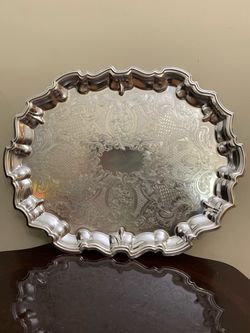 Vintage Kensington Silver Plated Oval Serving Platter