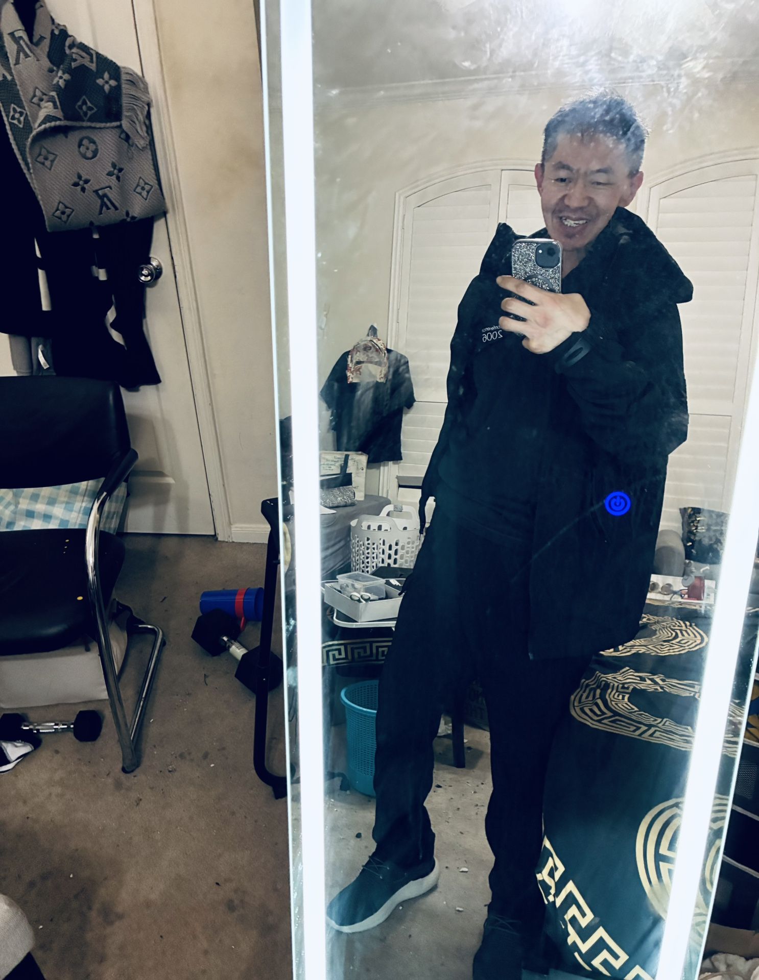 Black Ski Or Rain Suit Size Xxl