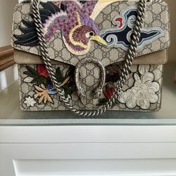 Rare Authentic Gucci Dionysus Leather Bag 