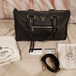 Prada vitello satchel 