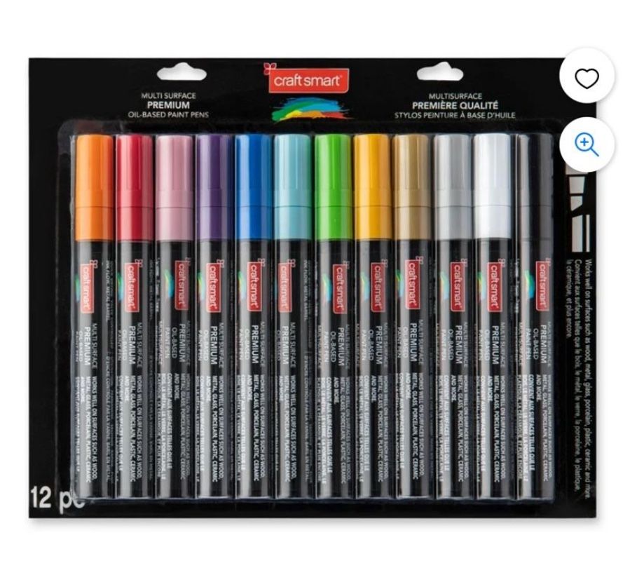 Craft Smart Multi Surface Premium Oil-based Paint Pens 