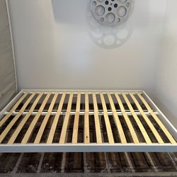 Queen White Bed frame 