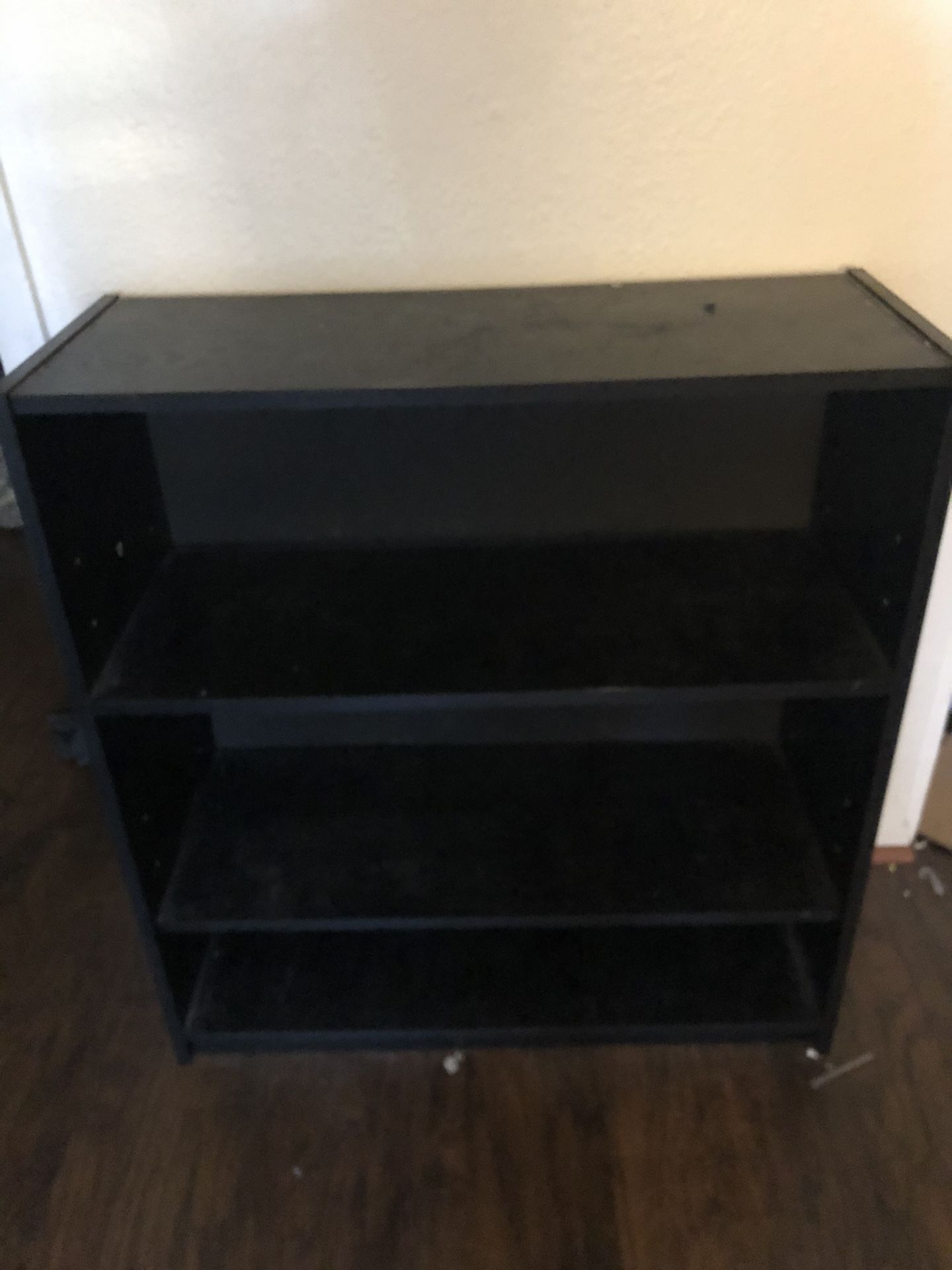 Small black shelf
