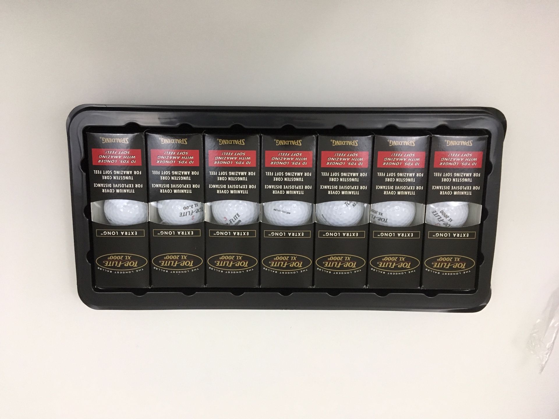 Pack of 21 golf balls