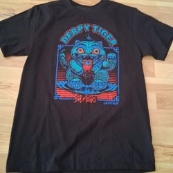 NEW Derpy Blue Tiger from Demon Hunters Saja  T-Shirt collection size Medium unisex (for men or women) material cotton,  can fit size Small also. 