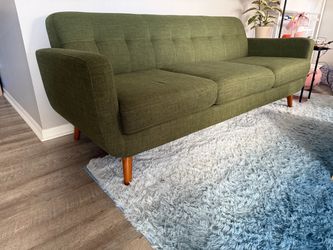 Green(Avocado) Mid-Century Modern 3-Seat Sofa