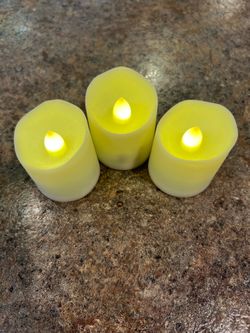 6 Rechargable Tea lights with remote and flickering/timer settings