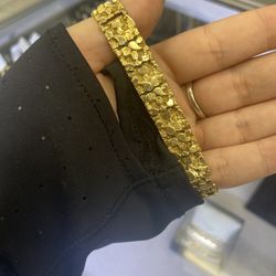 Nugget Gold Bracelet 