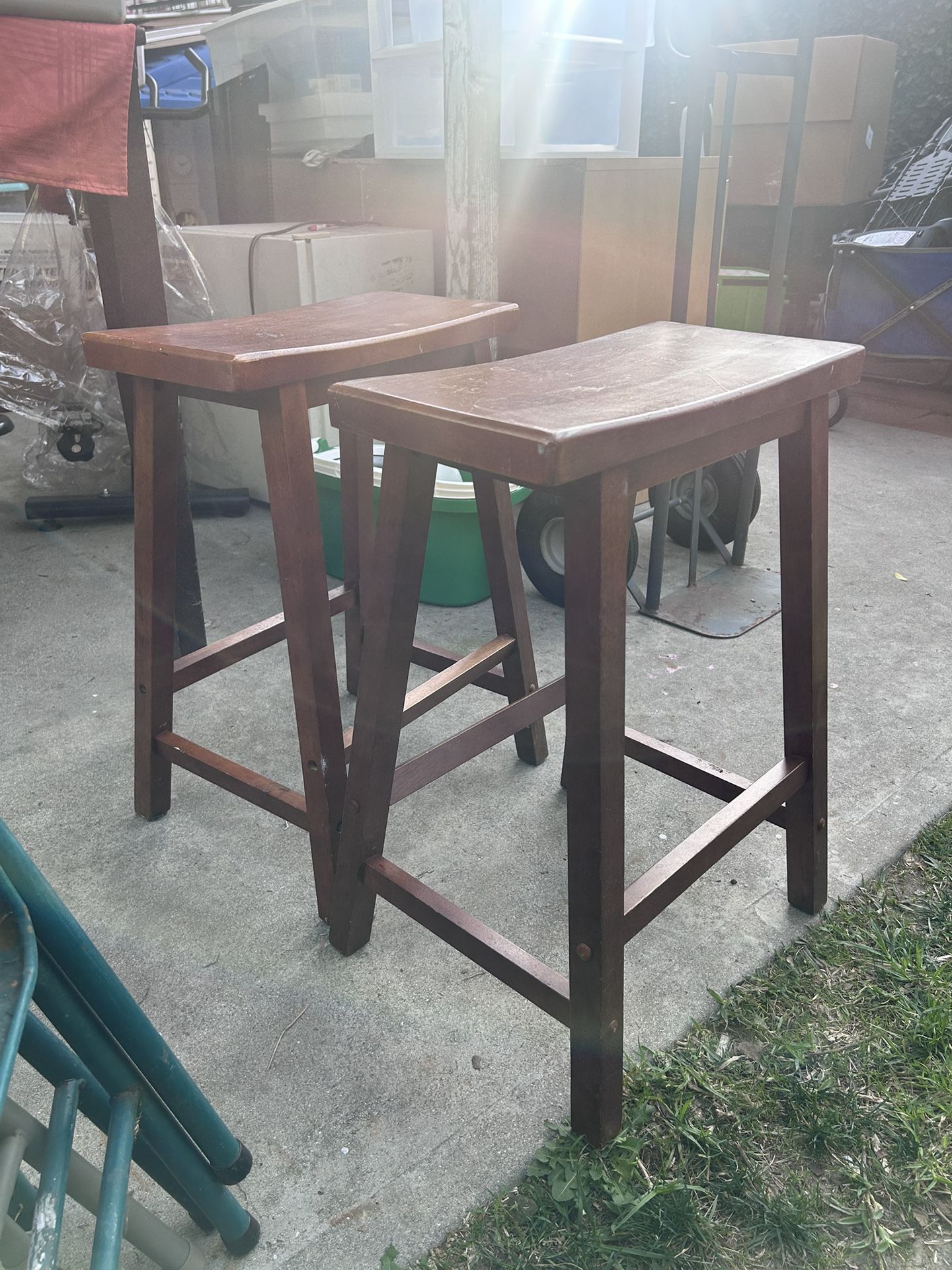 Wooden Stools (2)