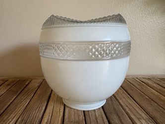 Vintage white glass shade