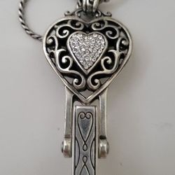 Brighton Badge Clip Necklace