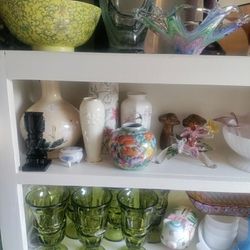 Vintage Items Pottery, Porcelain, Ceramic, Blown Glass, Depression Glass, Carnival Glass