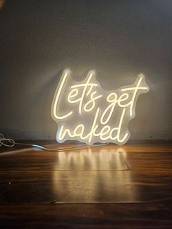 Let's Get Naked LED Neon Sign