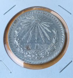 1923-mo  Silver coin Mexico
