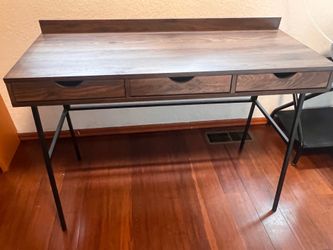 Wood and Metal Desk