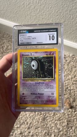 Pokemom: Cgc 10 Unown Holo Neo discovery