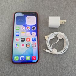 Apple iPhone 13 Red 5G - UNLOCKED - Like New