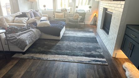Viscose rug