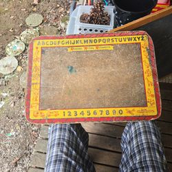 WW2 Era Child's ABC/123 Learning Board