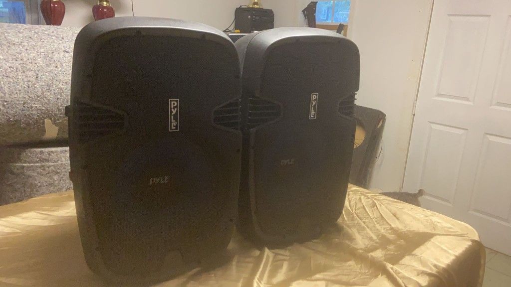 2 Pair 15 Inçh Pyle Speaker 2 Tewters