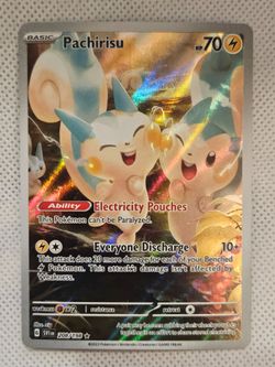 Pachirisu #208/198 Illustration Rare card from the Scarlet & Violet Base Set