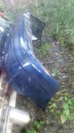 02 civic back bumper eternal blue pearl