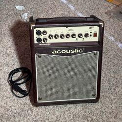 Acoustic A20 AMP Amplifier Guitar Speaker Live Shows Like New with Cord