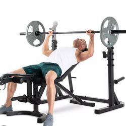 Bench With 300 Pounds CAP Weight + Dumbells 