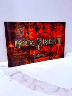 Lands of Lore III PC Game Manual 1999 Westwood Studios EA Vintage Manual Only