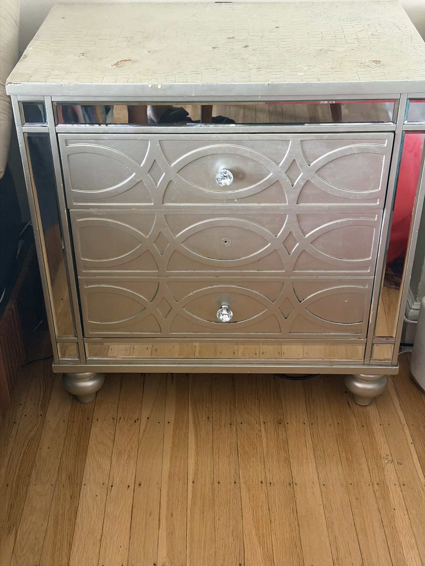 Mirrored Night Stand 