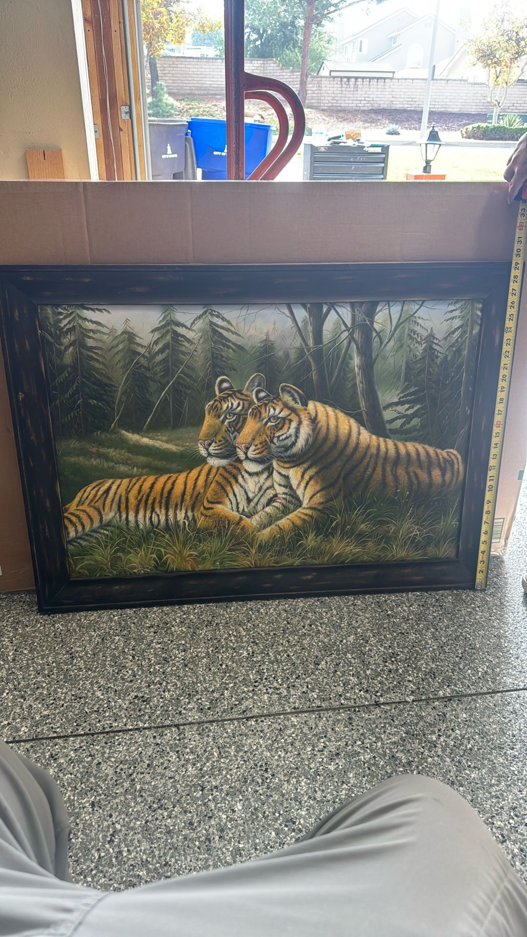 Tiger Canvas Paints Tiger Pair In First Painting