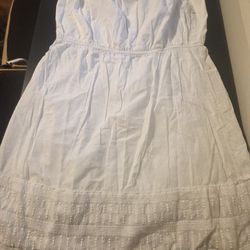 New White Strapless Sundress For Sale...