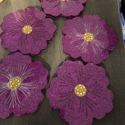 Handmade Resin Flower Coasters