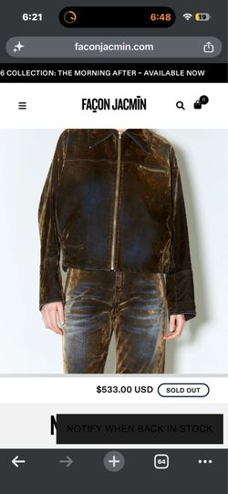 MACFLY JACKET VELVET DENIM