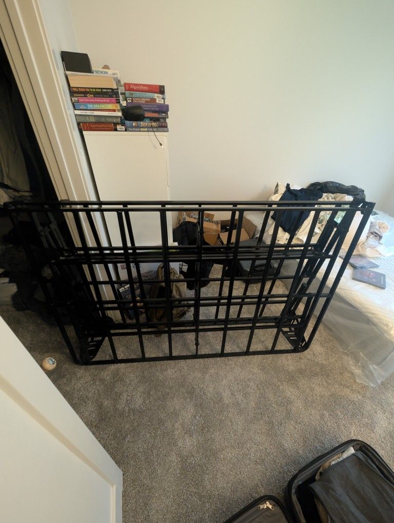 Queen Bed Frame Metal Black