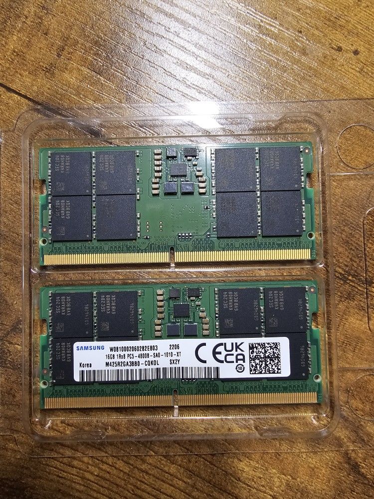 Samsung 32GB (2x16GB) DDR5 4800MHz Laptop Memory