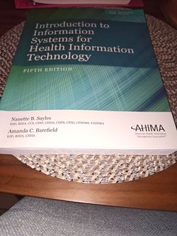Introduction to information systems for health information technology