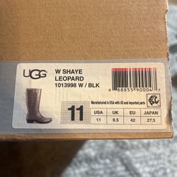 UGG Leopard Rain Boots Women’s 11