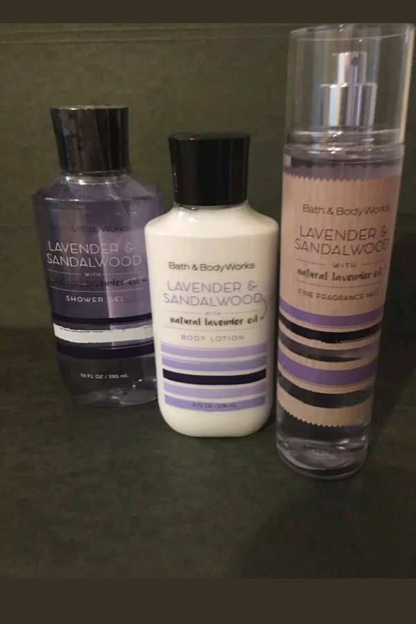 3 Pc Bath And Body Works Lavender And Sandalwood For Sale In Boynton Beach Fl Offerup