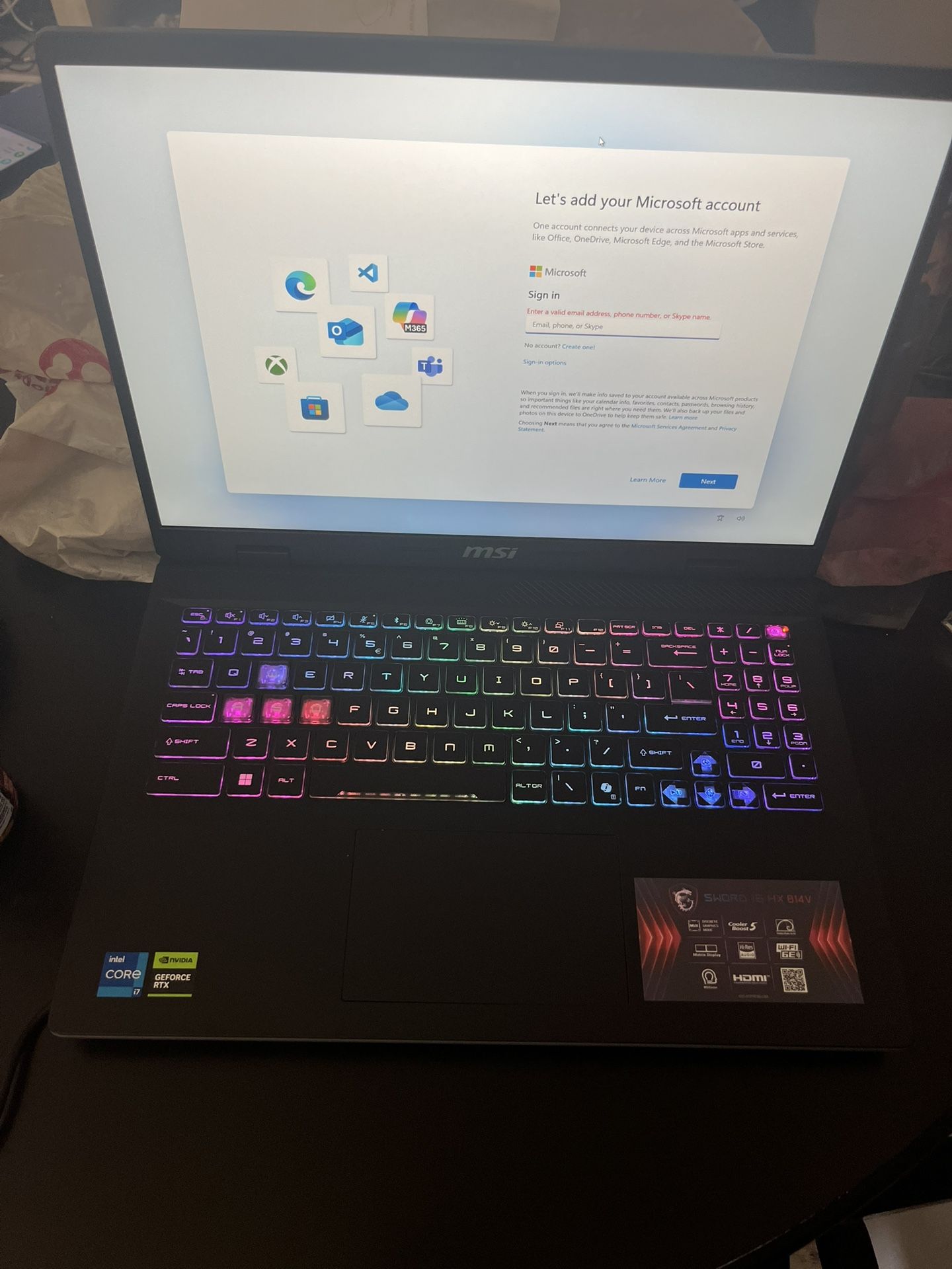 Sword 16 HX Gaming Laptop