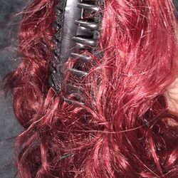 Red Short Ponytail Extension 