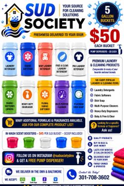Quality detergents, cleaners, and fabric softeners!!